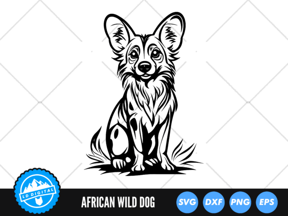 African Wild Dog SVG Safari Animal Review