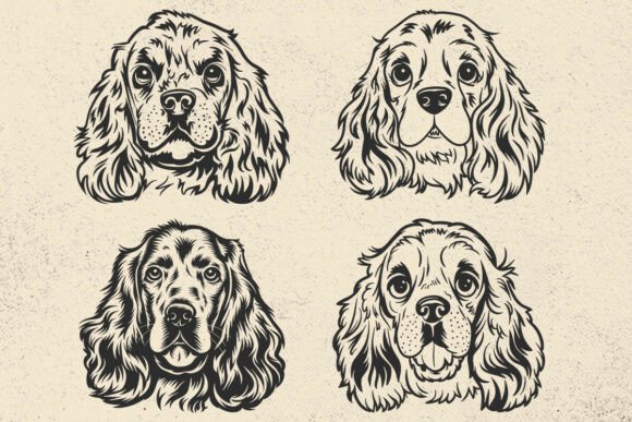 American Cocker Spaniel, Dog Svg File
