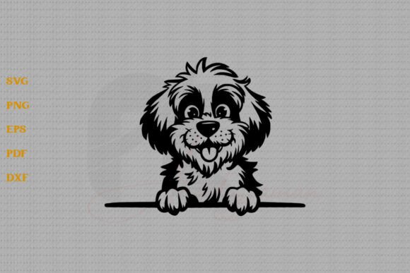 Cavapoo Peeking Dog SVG: A Designer's Review