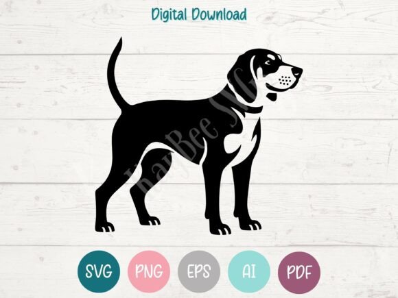 Coonhound Dog SVG PNG EPS AI PDF
