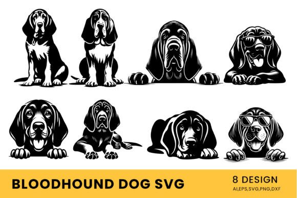 Dog Svg, Bloodhound Dog Svg