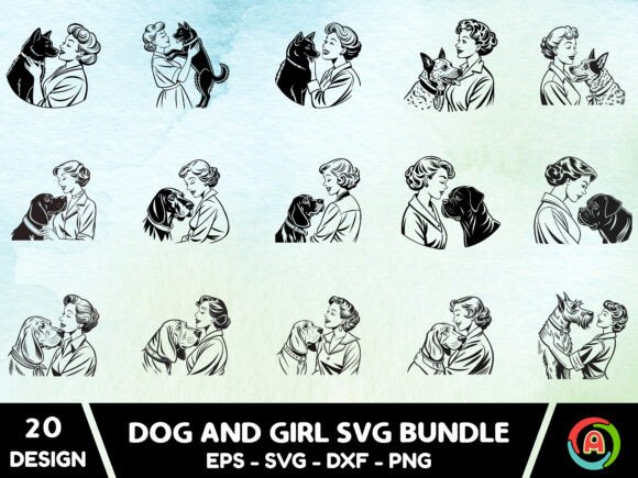 Girl with Dog Svg Bundle2: Real Talk from a Stitch Designer
