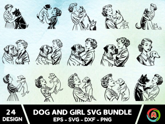 Girl with Dog Svg Bundle3: A Designer's Review