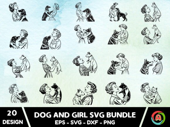 Girl with Dog Svg Bundle4 Review