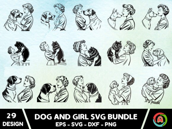 Girl with Dog Svg Bundle7: A Designer's Review