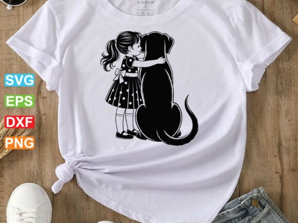 Girl with Dog SVG Review for Embroidery