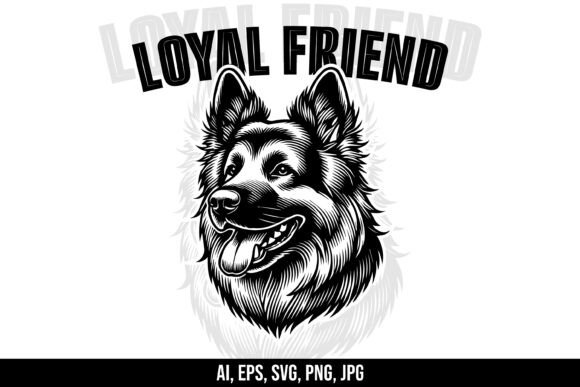 Loyal German Shepherd Dog SVG