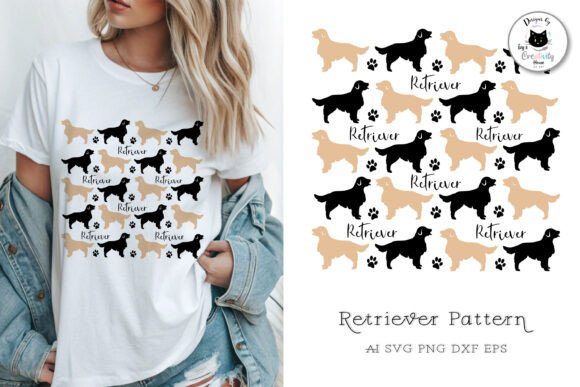Retriever Dog SVG File Dog Pattern SVG