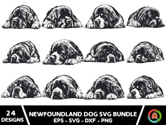 Sleeping Newfoundland Dog SVG Bundle: Embroidery Review