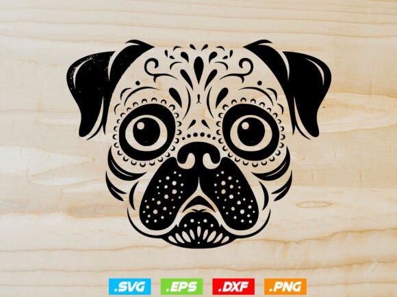 Sugar Skull Pug Dog SVG: A Designer's Review