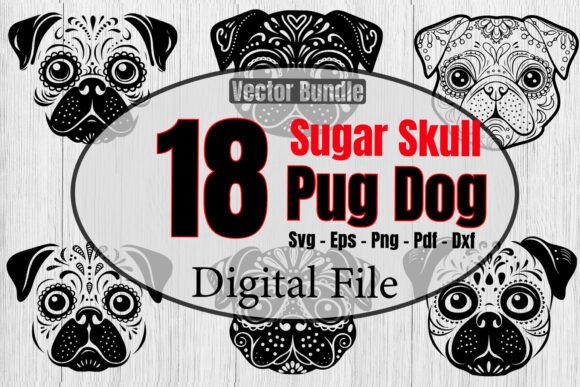 Sugar Skull Pug Dog SVG Bundle: A Designer's Review